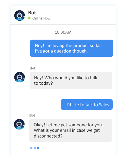 Real time instant customer support