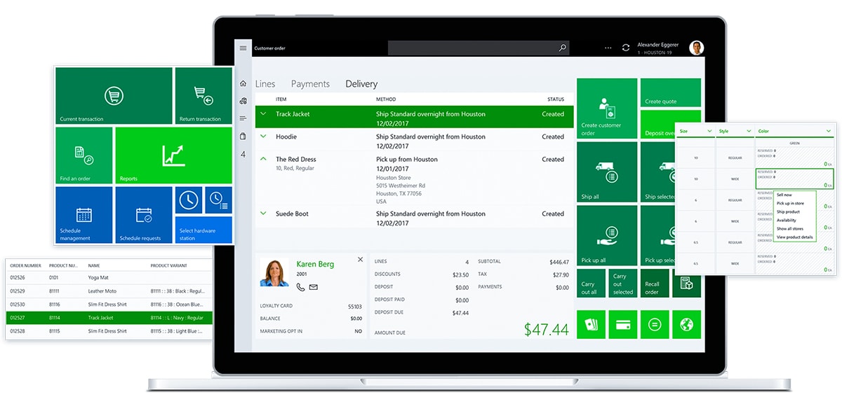 Microsoft Dynamics 365 retail management system