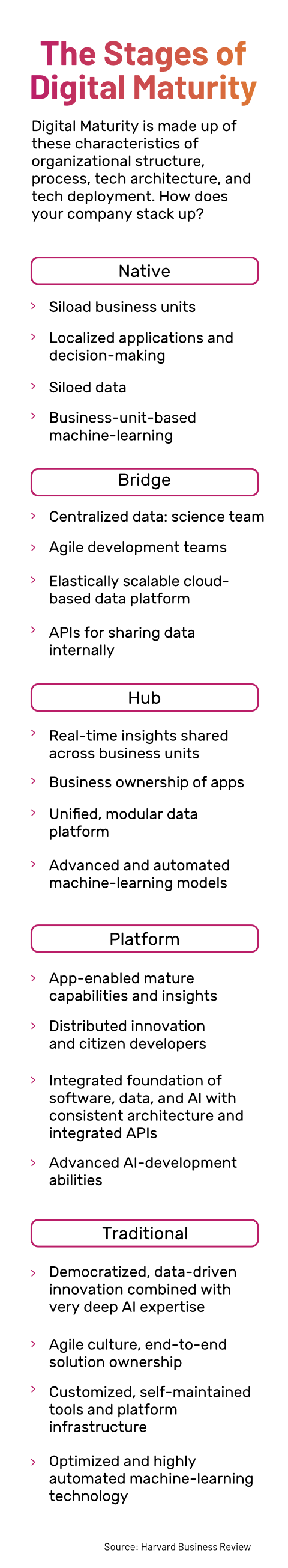 Stage of Digital Maturity