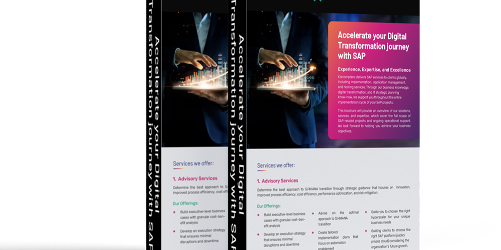 Digital Transformation with SAP Brochure Thumbnail Digital Transformation with SAP Brochure Thumbnail